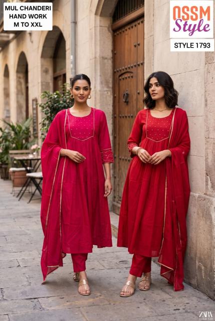 Ossm style 1793 kurti pant with dupatta wholesaler in ajmer